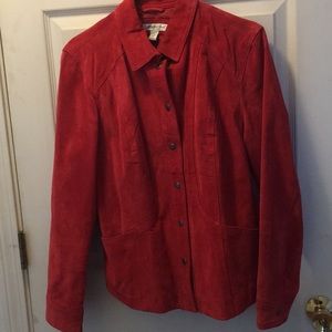 Coldwater Creek suede jacket. Size L. Like new